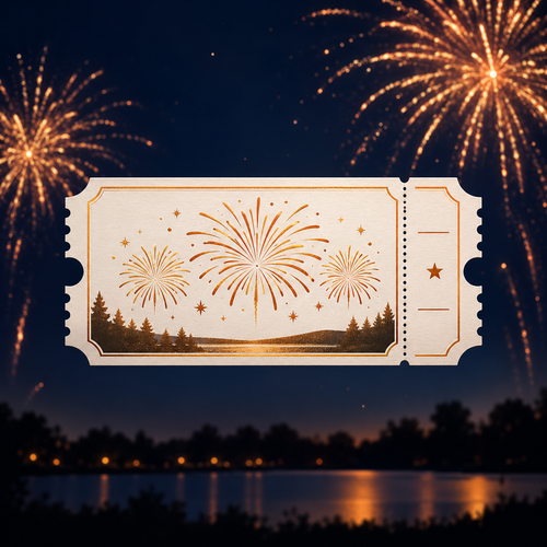 Plymtree Fireworks entry ticket
